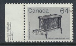 Canada  Sc# 932  SG 1067  - Used  Wood Stove  see details & scan