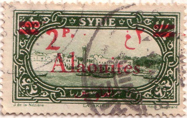 Alaouites 2p surcharge 1928