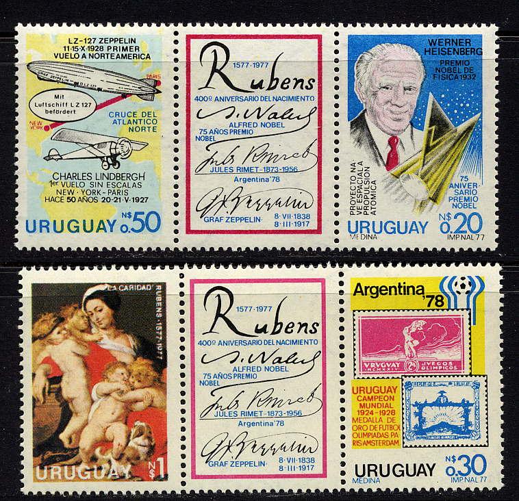 Uruguay #979-982 mint set, Anniversaries