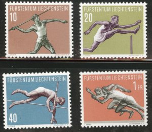 LIECHTENSTEIN Scott 297-300 MNH** 1954 sport set CV $22.50