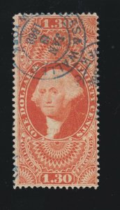 US R77c $1.30 Foreign Exchange Used F-VF SCV $120