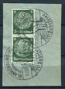 GERMANY; 1930s early Hindenburg issue fine Special POSTMARK PIECE