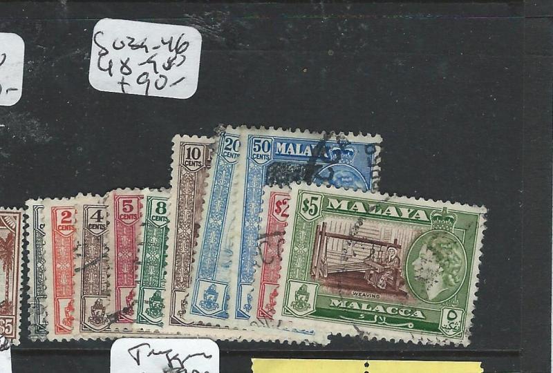 MALAYA MALACCA (PP2607B) QEII SET SG 39-46, 48-9  VFU