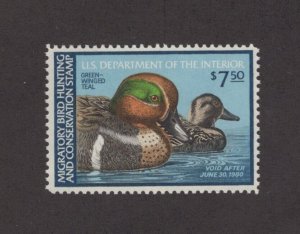 RW46  Federal Duck Stamp. Single MNH. OG.  #02 RW46b