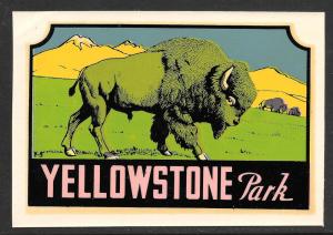 Yellowstone Park Sticker 