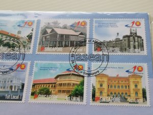 SINGAPORE 2007 FDC - 40 YEARS OF ASEAN.