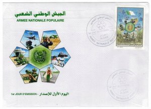 Algeria 2009 FDC Stamps Scott 1481 Army Soldiers Navy Ships Airplane Tank