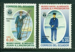 Ecuador Scott #1857-1858 MNH Admiral Juan Illingworth Naval Museum $$