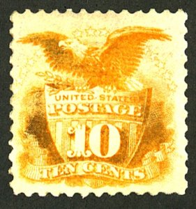 U.S. #116 MINT OG LH VERY TINY THIN