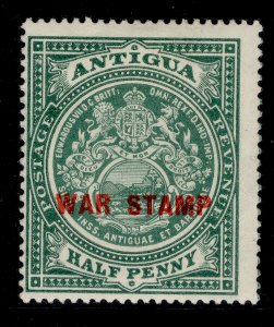 ANTIGUA GV SG53, ½d green, M MINT.