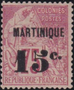 Martinique 1891 SC 20 Mint Signed