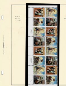 Children Classic Stories 29c US Postage Plate Strip of 16 stamps #2785-88 VF MNH