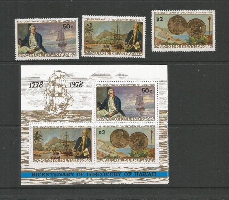 COOK ISLANDS SCOTT 480-2,482C MNH