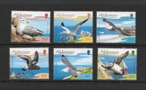 BIRDS - ALDERNEY #273-8 MNH