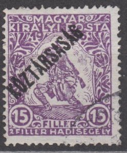 Hungary Scott #B59 1918 Used