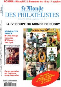 Le Monde des Philatelistes October1999with Rugby Stamps Free