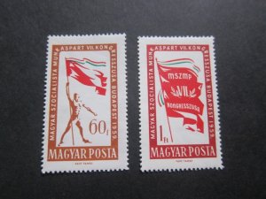 Hungary 1959 Sc 1272-73 set MNH