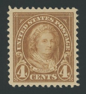 USA 556 - 4 cent Martha Washington perf 11 - XF Mint hinged