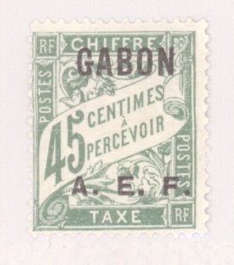 Gabon, Scott #J6, MH