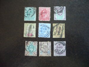 Stamps-Great Britain-Scott#127-135 -  Used Part Set of 9 Stamps