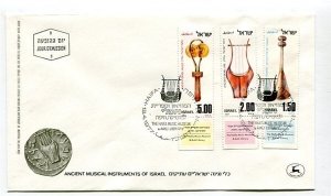 D31708 Ancient Musical Instruments FDC Israel