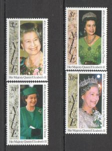 Wb158 Niue 40Th Anniversary Accession To The Throne Queen Elizabeth Ii 1Set Mnh