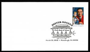 US 5275 Mister Rogers BWP FDC 2018