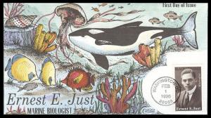 #3058 Ernest Just Collins FDC