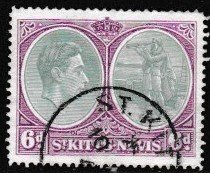 St. Kitts & Nevis # 85, Columbus Looking for Land, Used, 1/3 Cat.