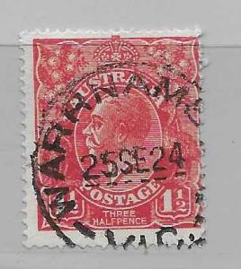 Australia 65 1 1/2d KGV single Used