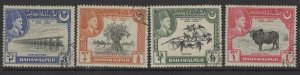 PAKISTAN-BAHAWALPUR SG39/42 1949 SILVER JUBILEE OF ACCESSION FINE USED