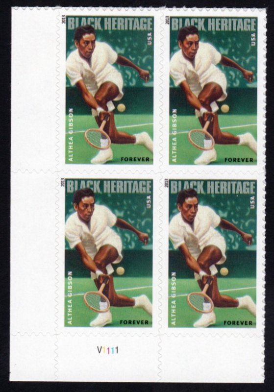 SC# 4803 - (46c) - Althea Gibson -- MNH plate block/4