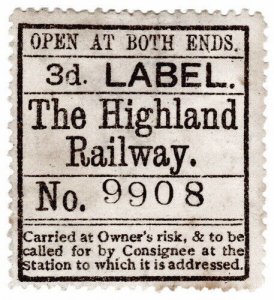 (I.B) The Highland Railway : Newspaper Parcel 3d