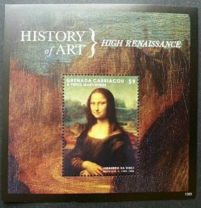 *FREE SHIP Grenada Mona Lisa Painting 2013 Art Smile (ms) MNH