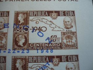 Stamps - Cuba - Scott# C39 - Souvenir Sheet