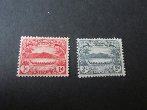 Solomon Islands 1908 Sc 9,10 MH