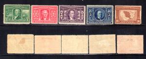 325 - 327 Louisiana Purchase Exposition Set CV $325.00   (6r)