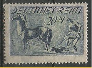 GERMANY, 1921, MNH 20m, Plowing Scott 155