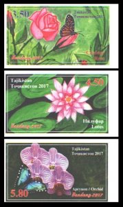 2017 Tajikistan 764b-766b Flowers (edition 400)