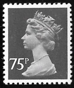 GB SG X1023, SC# MH162 75p QE2 1980 Stamp Mint OG NH EGRADED VF 81