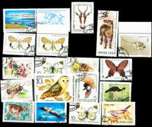 Russia 1969-89 Various Mixture Fauna 