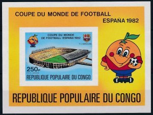 1980 Congo Brazzaville 741/B23b 1982 FIFA World Cup in Spain 9,00 €