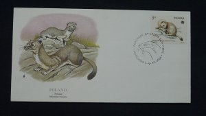 WWF ermine FDC Poland 1984 (-50% for 10 sets or more)