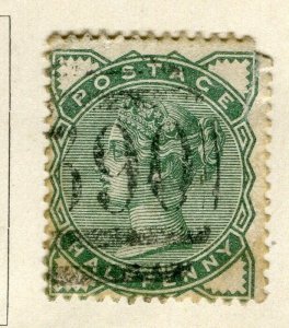 BRITAIN; 1880 early classic QV issue fine used 1/2d. value fair Postmark