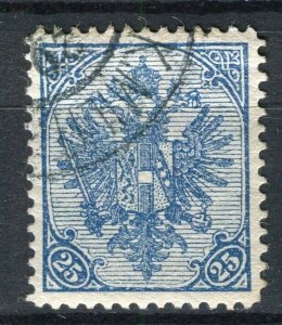 BOSNIA; 1900 early Eagle Coat of Arms issue fine used 25h. value