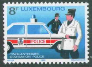 Luxembourg Scott 649 MNH** 1980 Police stamp