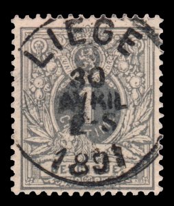 BELGIUM STAMP 1884 - 1885. SCOTT # 50. USED.