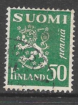Finland 164: 50p Arms of the Republic, used, F-VF
