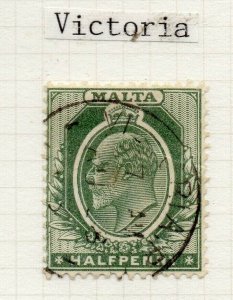 Malta 1904-14 Early Issue Fine Used SHADE OF 1/2d. 325607