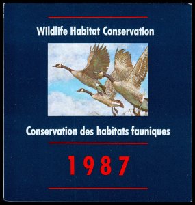Canada Scott FWH3 Wildlife Conservation Booklet (1987) Mint NH VF C